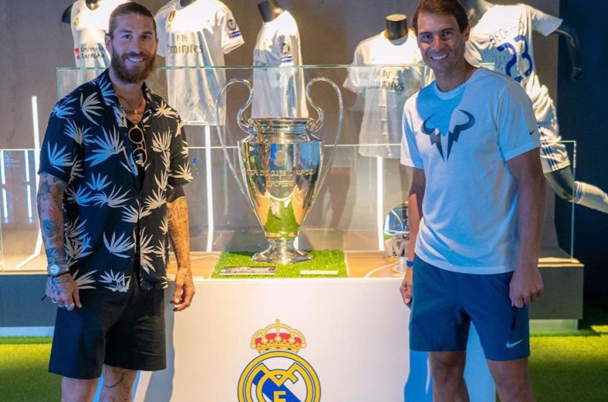 FOTO 111 trofee într-o singură poză!  Sergio Ramos și Rafael Nadal, întâlnirea coloșilor spanioli
