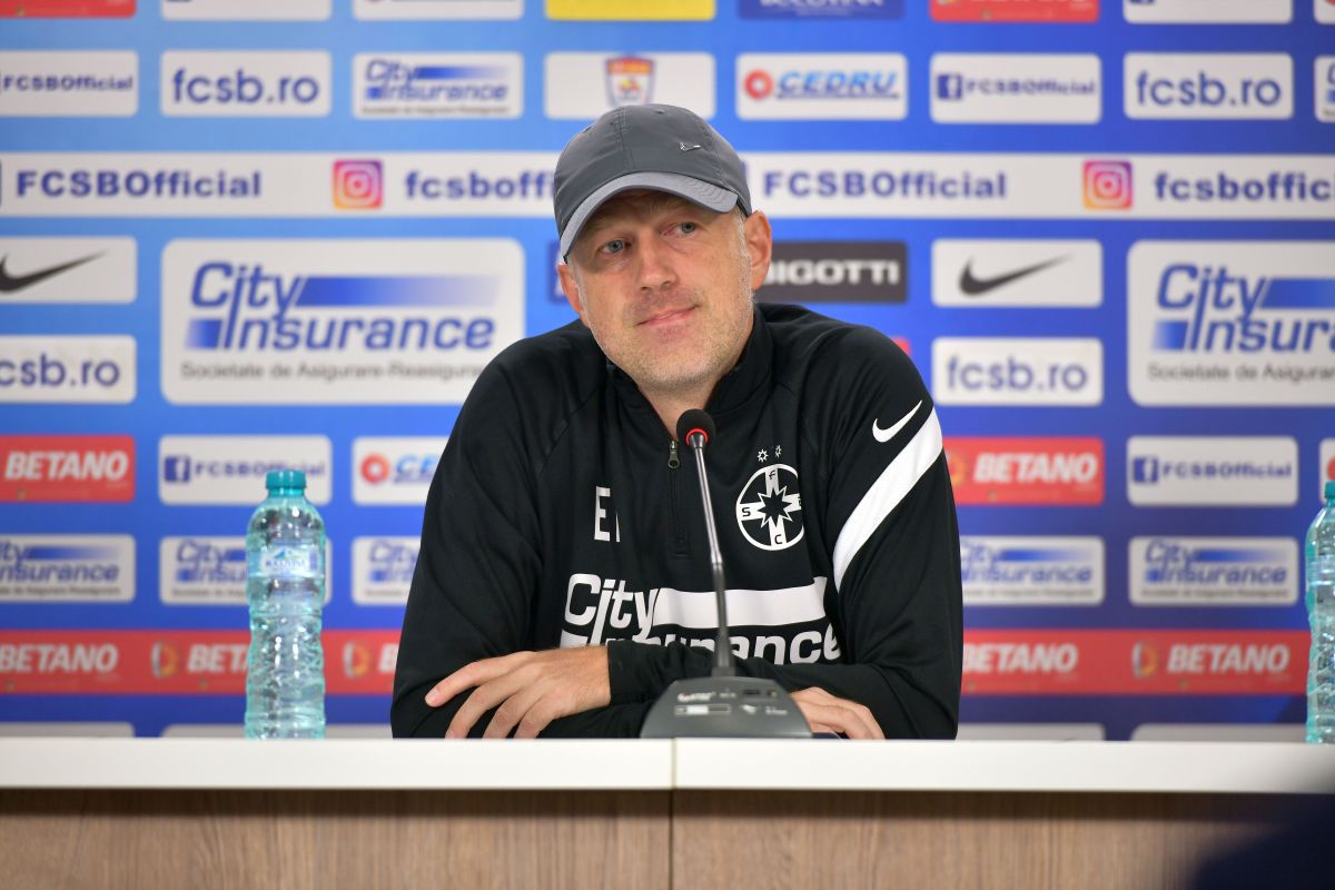 Conferință de presă - Edi Iordănescu, înainte de CFR Cluj - FCSB