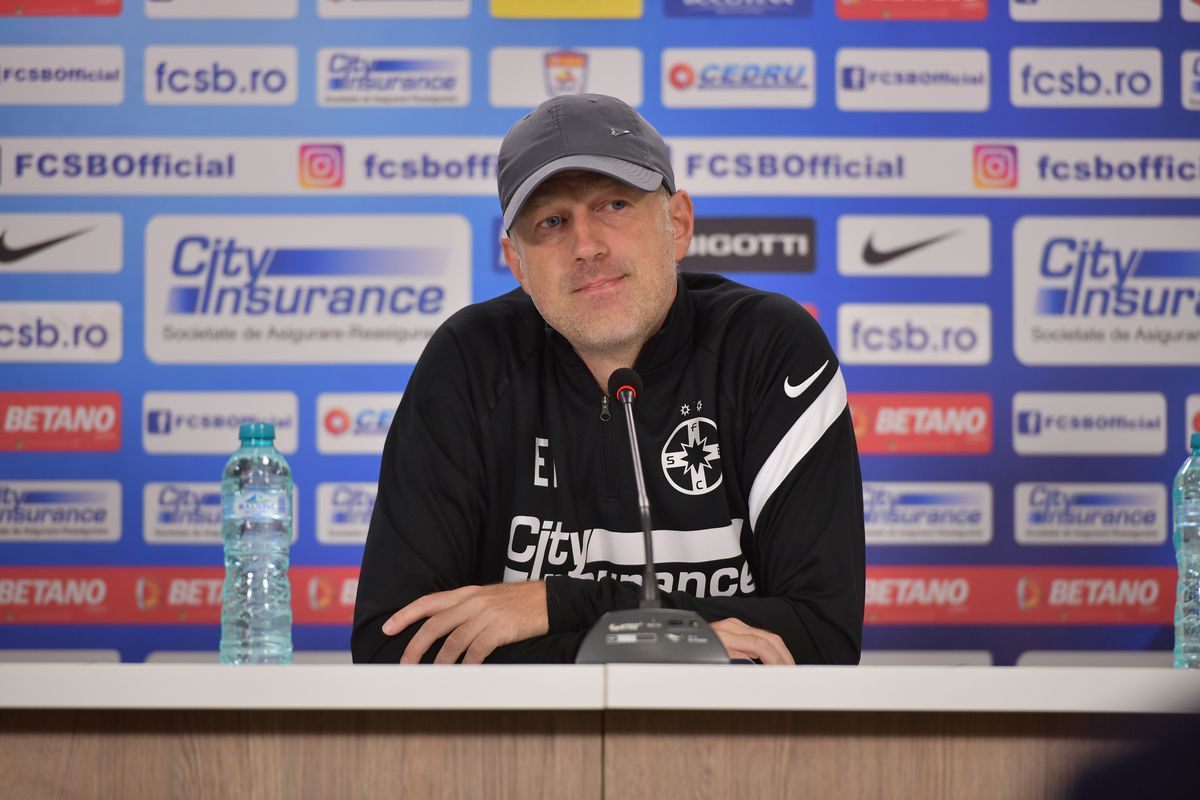 Conferință de presă - Edi Iordănescu, înainte de CFR Cluj - FCSB
