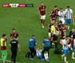 Roșu în derby » Claudiu Belu, eliminat în finalul primei reprize + nervi întinși la maximum pe Arena Națională