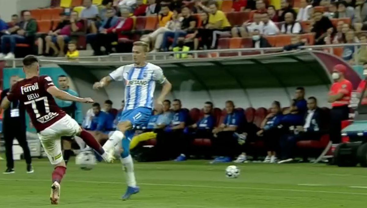 Roșu în derby » Claudiu Belu, eliminat în finalul primei reprize + nervi întinși la maximum pe Arena Națională