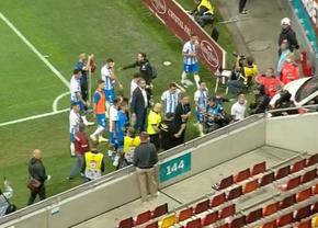 Haos după Rapid - CSU Craiova! Oltenii, evacuați prin parcare