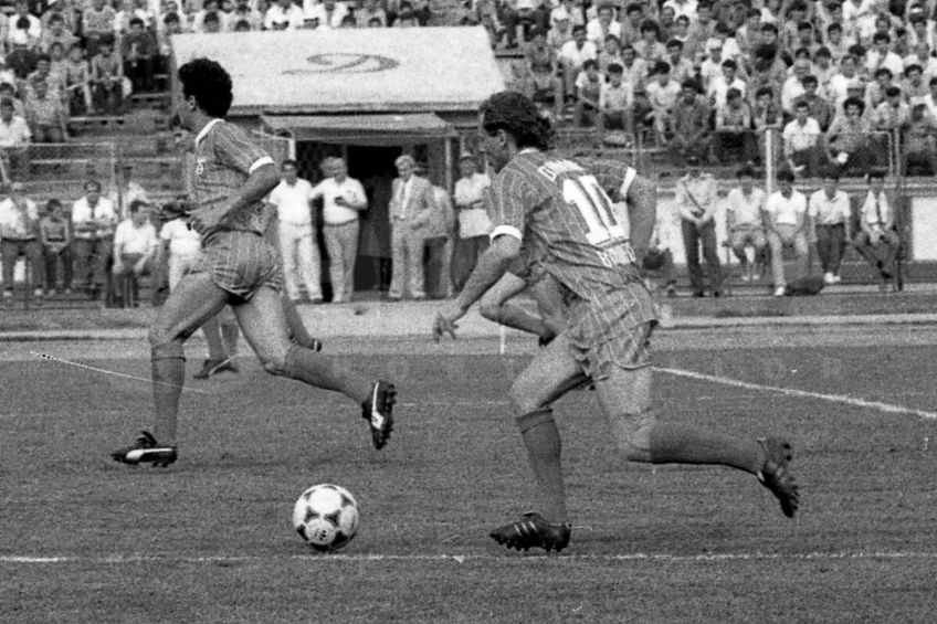 Imagine exclusivă cu Balaci în tricoul lui Dinamo, în '86. Foto: Arhiva GSP