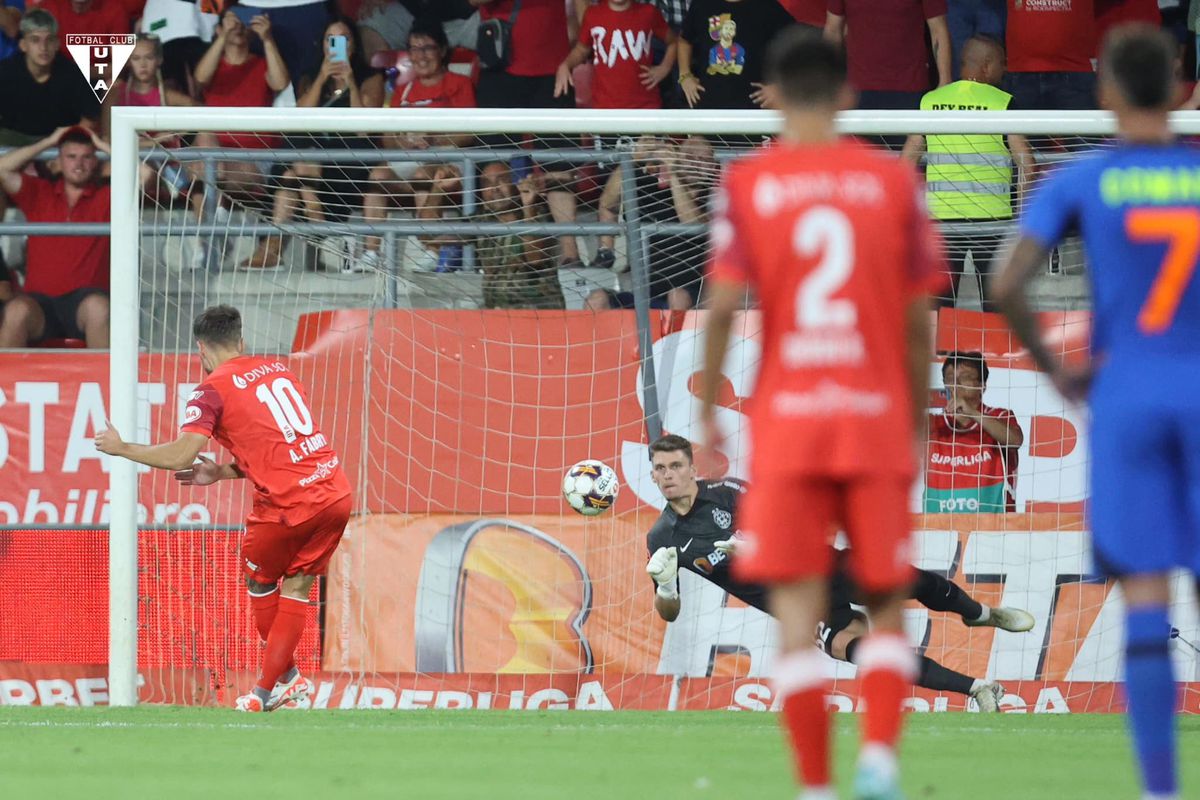 UTA - FCSB, duel în Superligă pe 28 august 2023