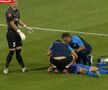 Vlad Chiricheș, accidentare în UTA - FCSB / FOTO: Captură TV @Digi Sport 1