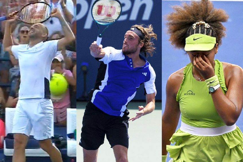 Dan Evans a câștigat cel mai lung meci din istoria US Open! Tsitsipas continuă să dezamăgească, în timp ce Naomi Osaka a fost copleșită de emoții pe teren