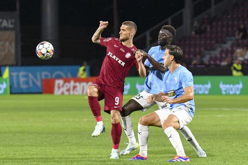 Daniel Bîrligea, în timpul meciului CFR Cluj - Pafos 1-0/ foto Imago Images