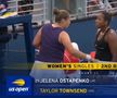 Altercație aprinsă la fileu între Ostapenko și Townsend