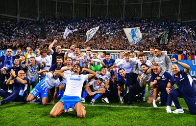 Fiesta pe gazon, după ce Universitatea Craiova a obținut calificarea istorică în Conference League