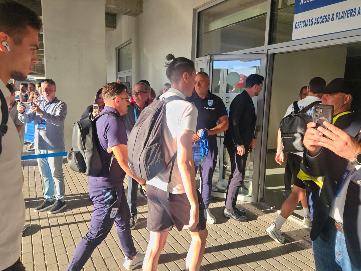 Universitatea Craiova - Bașakșehir, imagini înainte de partidă