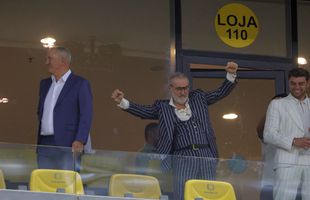Toate privirile spre lojă: Gigi Becali a început să danseze pe Arena Națională, în stilul lui Borcea