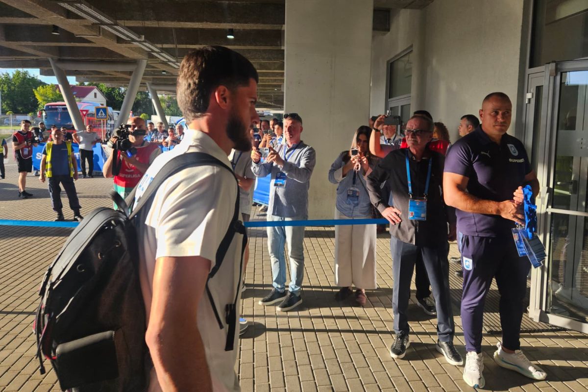 Universitatea Craiova - Bașakșehir, imagini înainte de partidă