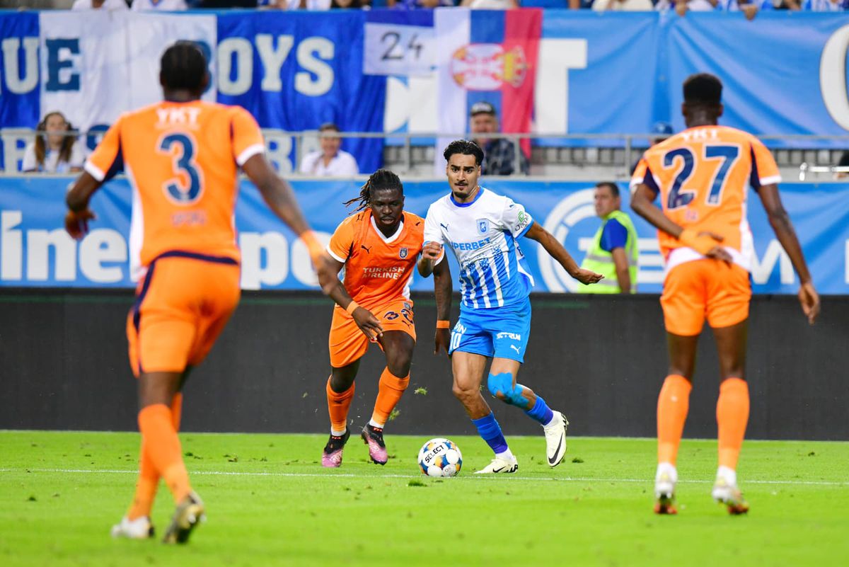 Imagini din prima repriză de la Universitatea Craiova - Bașakșehir