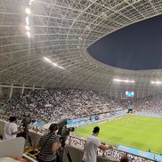 Suporterii oltenilor, coregrafie ȘOCANTĂ, înainte de Universitatea Craiova - Istanbul Bașakșehir: „F**k UEFA!”