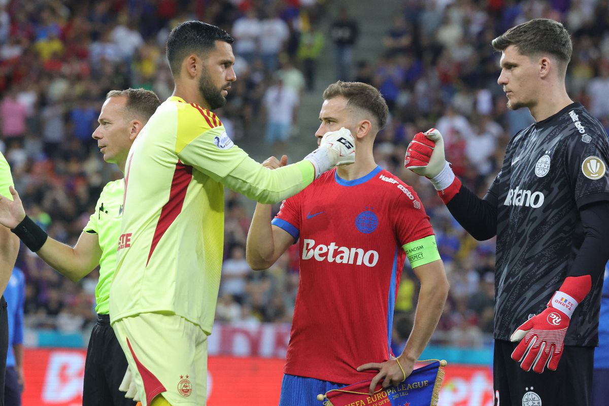 FCSB - Aberdeen 3-0. Calificare marcă înregistrată! Cu Olaru în zi de grație, campioana a făcut un meci mare și a intrat în grupa Europa League