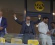 Ce a făcut Gigi Becali, la pauza partidei dintre FCSB și Aberdeen // foto: Ionuț Iordache