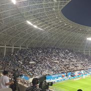 Suporterii oltenilor, coregrafie ȘOCANTĂ, înainte de Universitatea Craiova - Istanbul Bașakșehir: „F**k UEFA!”