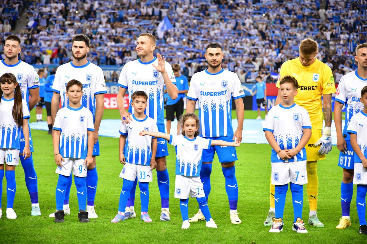 Suporterii oltenilor, coregrafie ȘOCANTĂ, înainte de Universitatea Craiova - Istanbul Bașakșehir: „F**k UEFA!”