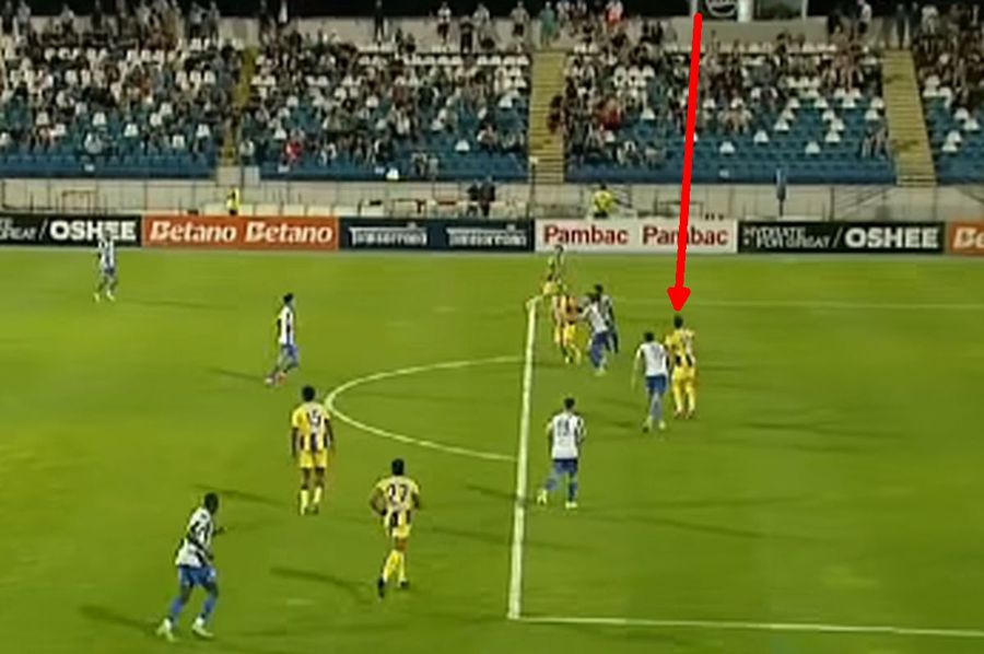 FOTO: Captură TV @Digi Sport 1 Greșeală inexplicabilă de arbitraj în play-off-ul Cupei României: „Ofsaid văzut și de astronauții de pe Stația Spațială Internațională”