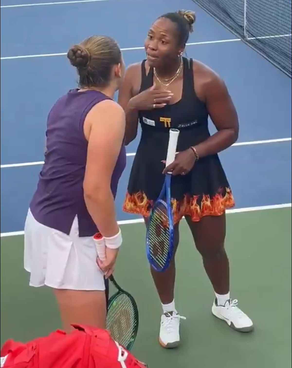 Altercație aprinsă la fileu între Ostapenko și Townsend