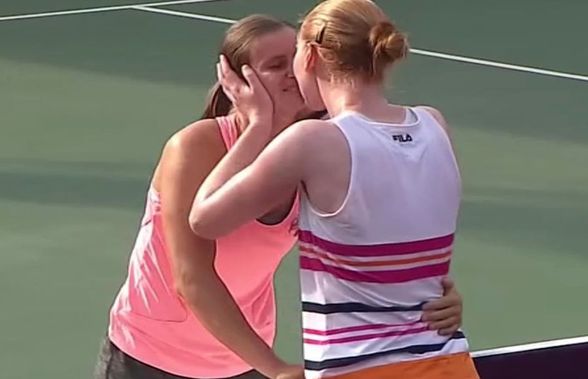 SORANA - CÎRSTEA - ALISON VAN UYTVANCK // VIDEO + FOTO Sealed with a kiss! Van Uytvanck, sărut cu iubita sa după victoria în fața Soranei Cîrstea