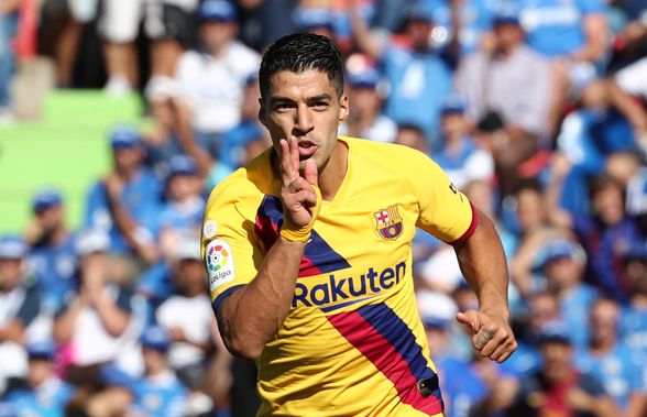 GETAFE - BARCELONA 0-2 // Fără Messi, catalanii obțin o victorie vitală » Suarez a marcat un gol superb din pasa portarului Ter Stegen