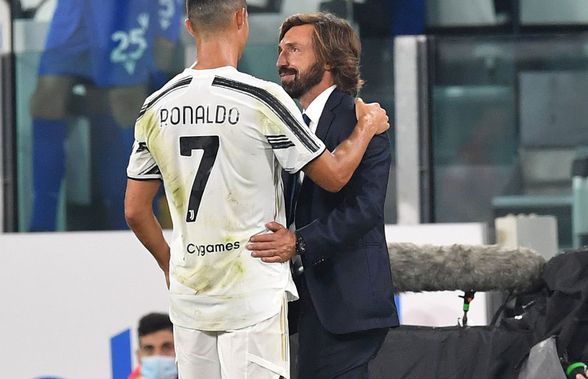 Juventus abia a salvat un egal cu Roma, dar Cristiano Ronaldo îl aplaudă pe Pirlo: „Ne-a redat zâmbetul”