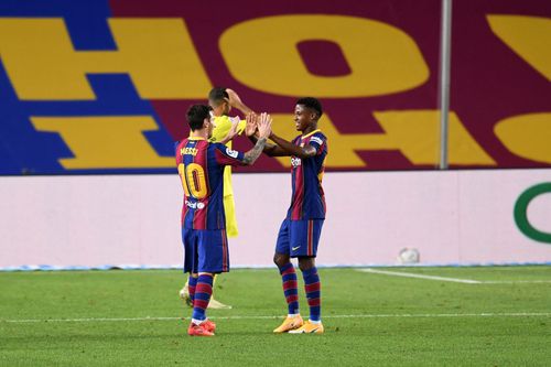 Lionel Messi şi Ansu Fati FOTO: GettyImages