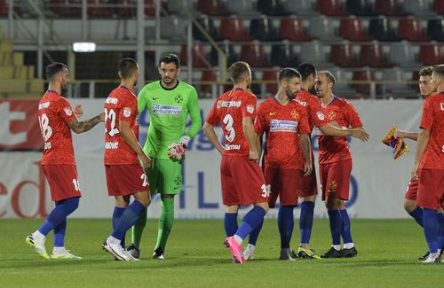 David Caiado și Goran Karanovic au evoluat pentru FCSB în meciul cu Slovan Liberec