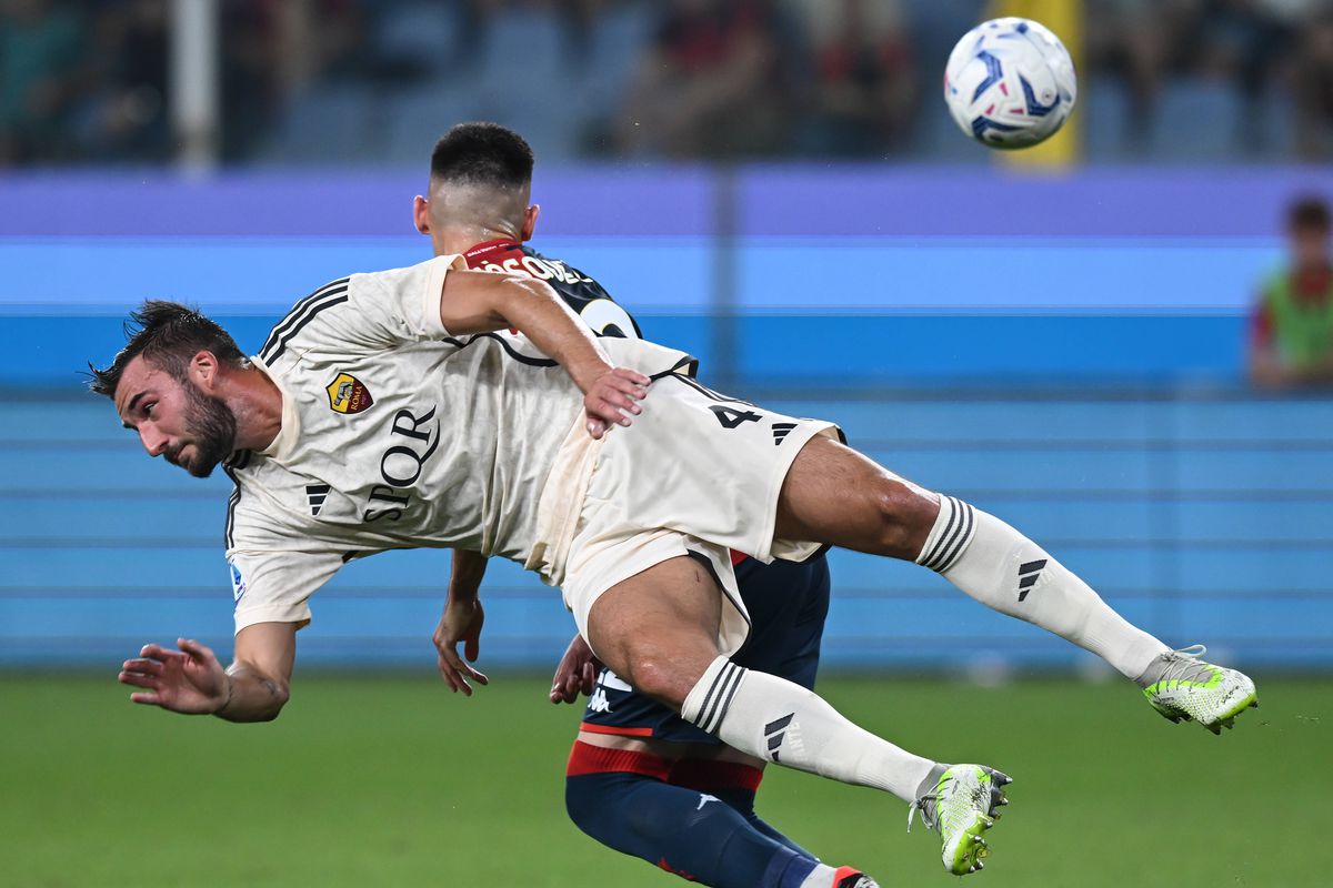 Genoa genială: meci perfect cu AS Roma, 4-1 » Radu Drăgușin, pasă de gol în fața lui Jose Mourinho