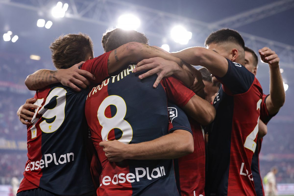 Genoa genială: meci perfect cu AS Roma, 4-1 » Radu Drăgușin, pasă de gol în fața lui Jose Mourinho