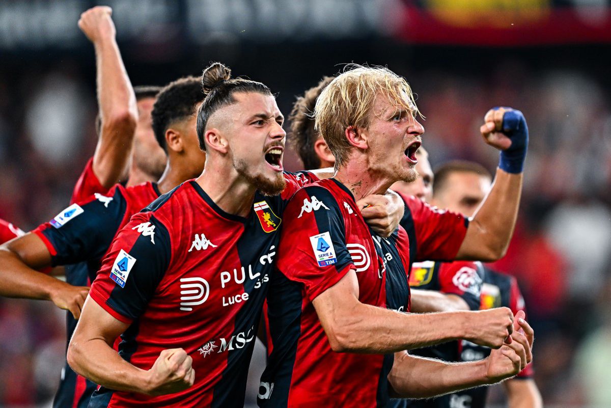 Genoa genială: meci perfect cu AS Roma, 4-1 » Radu Drăgușin, pasă de gol în fața lui Jose Mourinho