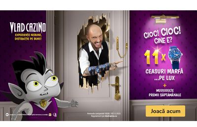 Distrează-te responsabil și câștigă un ceas de lux la Vlad Cazino!