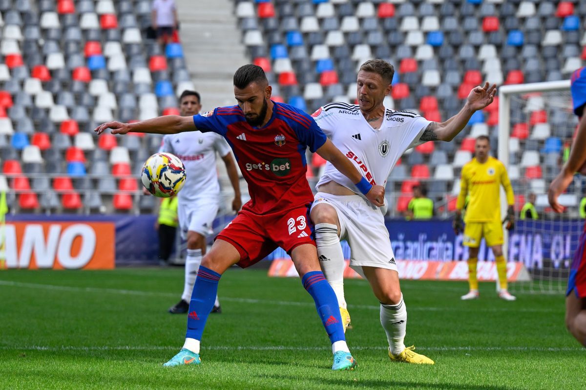 CSA Steaua - U Cluj în Cupa României Betano. Meci din grupa B