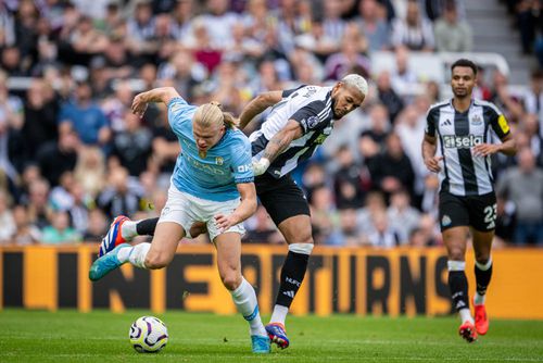 Erling Haaland în Newcastle - Manchester City 1-1 / Foto: Imago Images