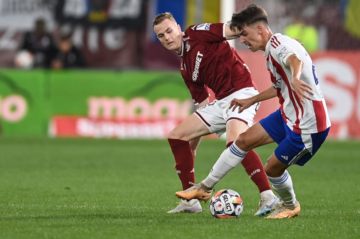 Cine a convins și cine a dezamăgit la Rapid - Oțelul » Plumb în ghete în Giulești: nu arde banderola aia pe braț?