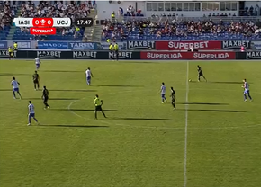 Poli Iași - U Cluj, în etapa #11 din Superliga. Deschidere de scor în minutul 50