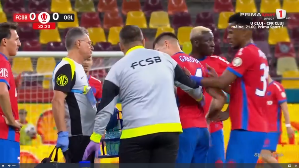 Ghinion pentru FCSB! Titularul a ieșit accidentat și poate rata meciul cu Young Boys