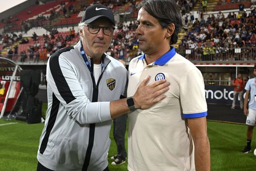Laurent Blanc (stânga) și Simona Inzaghi Foto: Imago