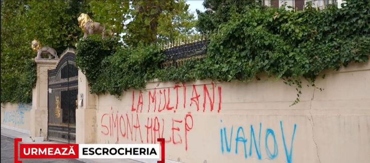 Palatul lui Gigi Becali a fost vandalizat / Foto: captură ecran Antena 1