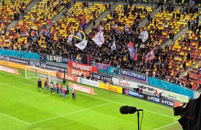 Ce s-a întâmplat pe gazon după FCSB - Oțelul » Scandarea favorită a Peluzei Nord pe Arena Națională