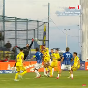 Gafa lui Buzbuchi din Farul - Unirea Slobozia. FOTO: captură Prima Sport