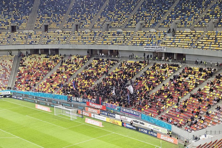 Campioana FCSB a fost părăsită de suporteri la meciul cu Oțelul Galați, din runda cu numărul 11 din Superliga.