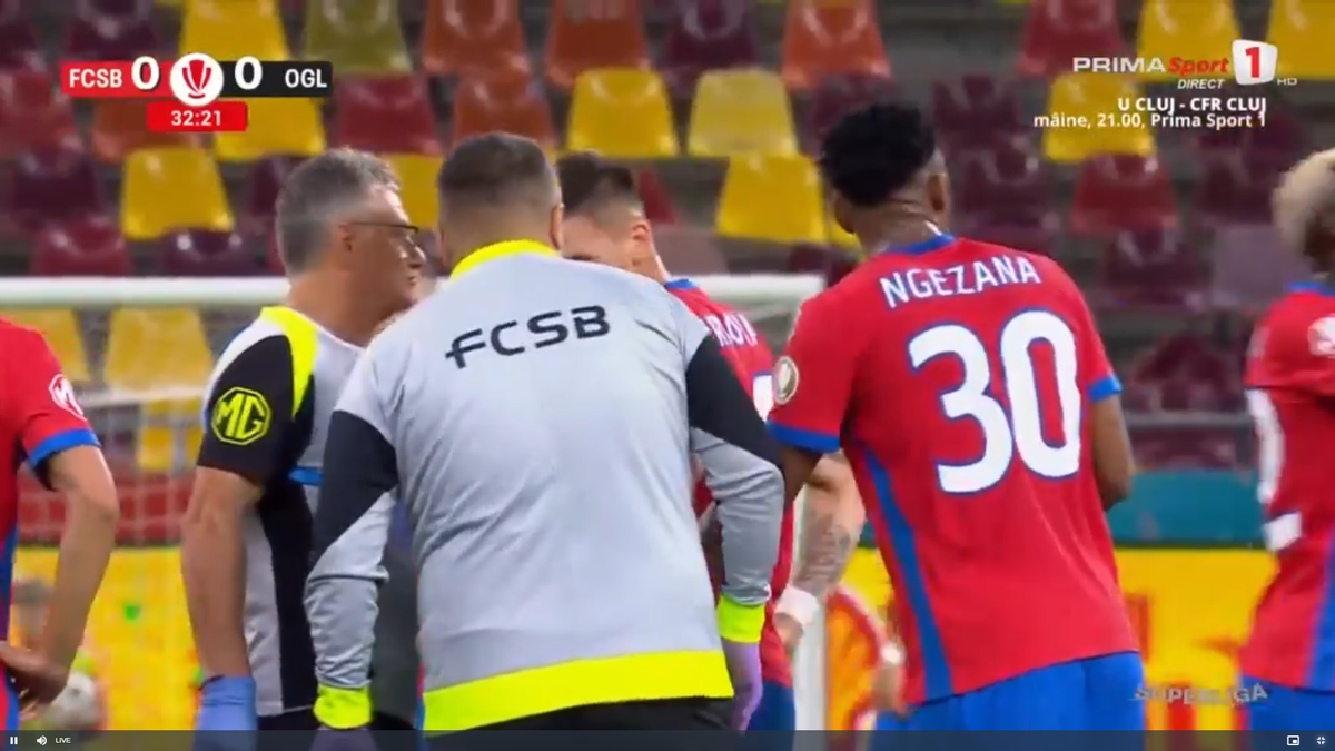 Ghinion pentru FCSB! Titularul a ieșit accidentat și poate rata meciul cu Young Boys