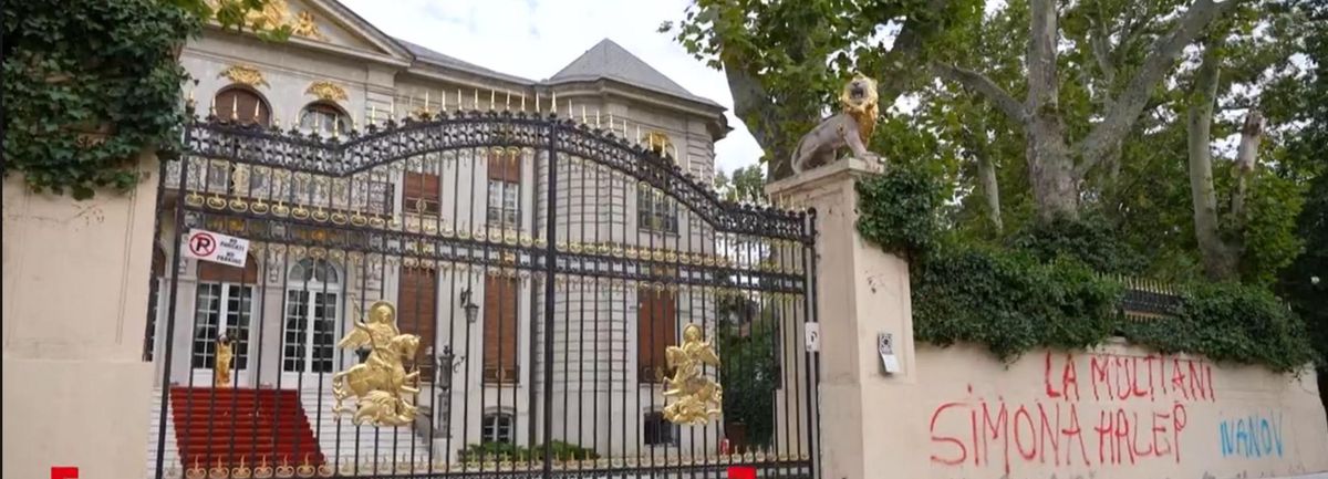 Palatul lui Gigi Becali a fost vandalizat: „Să vină Poliția!” » Făptașul a fost prins și amendat!