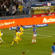Gafa lui Buzbuchi din Farul - Unirea Slobozia. FOTO: captură Prima Sport
