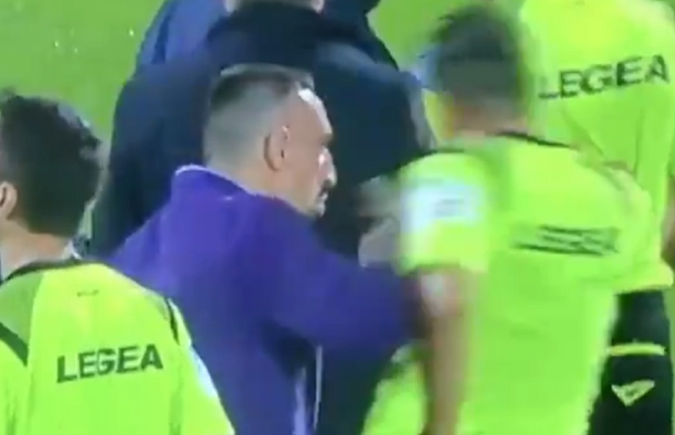 FIORENTINA - LAZIO 1-2 // VIDEO Franck Ribéry a bruscat un tuşier şi riscă 4 etape de suspendare!
