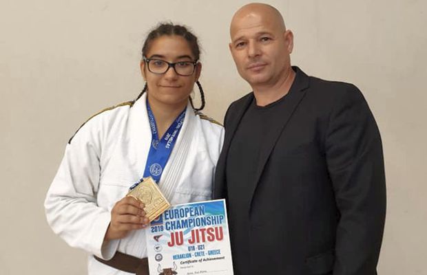 Ana-Maria Berea a luat medalia de AUR la Campionatul European de Ju Jitsu U21