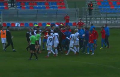 VIDEO + FOTO CSA Steaua, victorie umbrită de scandal! Daniel Oprița, în centrul evenimentelor: „Un copil de la ei ne-a înjurat, îmi cer scuze că am avut ieșirea asta”