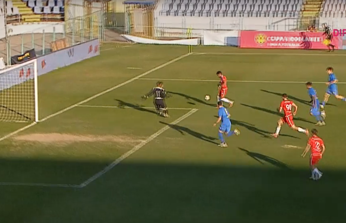 Gol extrem de dubios în Cupa României » A lăsat mingea să intre în poartă!